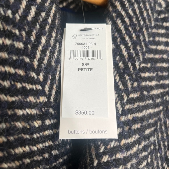 Timeless Topcoat - midnight herringbone (Small - petite) - Picture 7 of 7